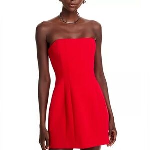 New York and Company Dark Orange strapless dress Perfect condition Size : Small